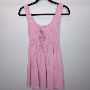 XS Pink Lily Hopeful Sunrise Light Pink Mini Dress